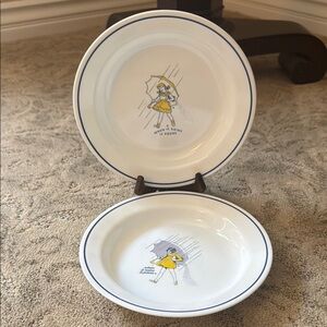 Set of 2 Vintage Corelle Morton Salt Ceramic Plates